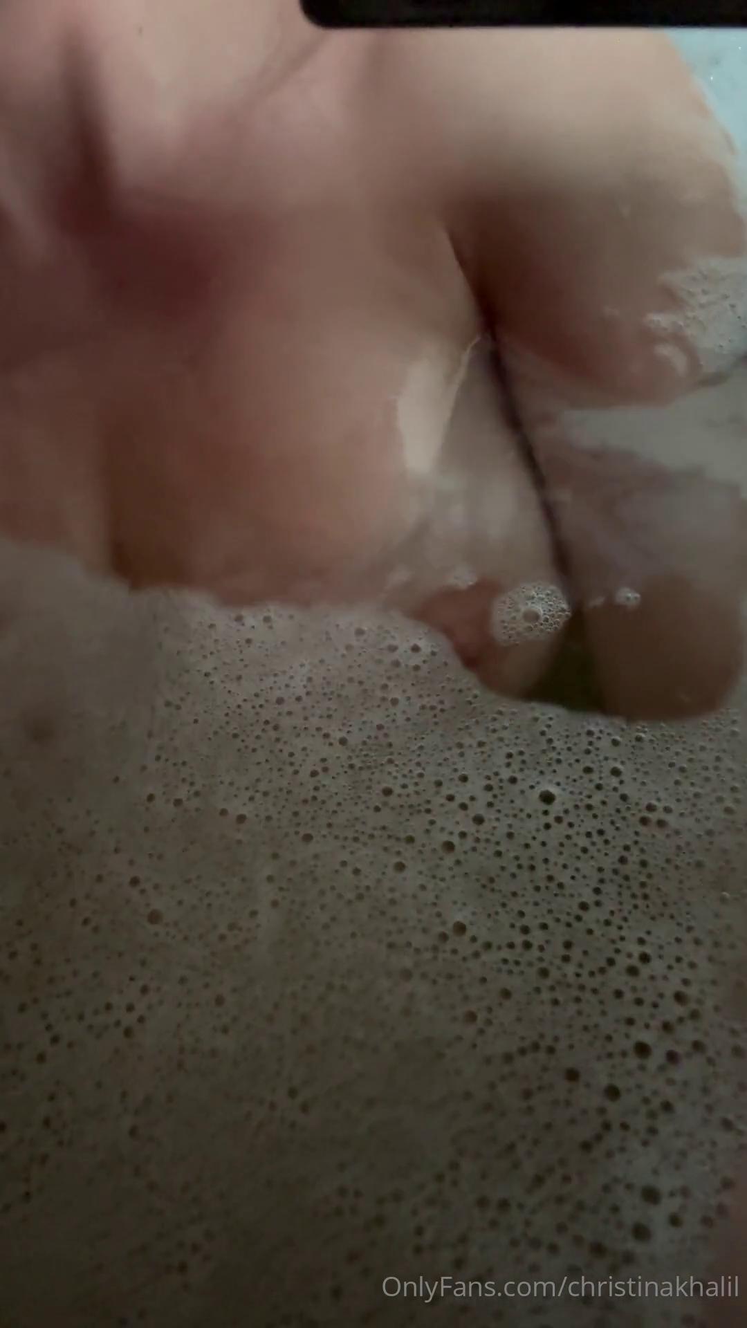christina khalil nude boob squeeze bath onlyfans video leaked qravjl