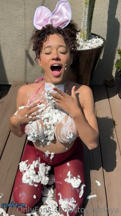 stormi maya nude whipped cream onlyfans video leaked
