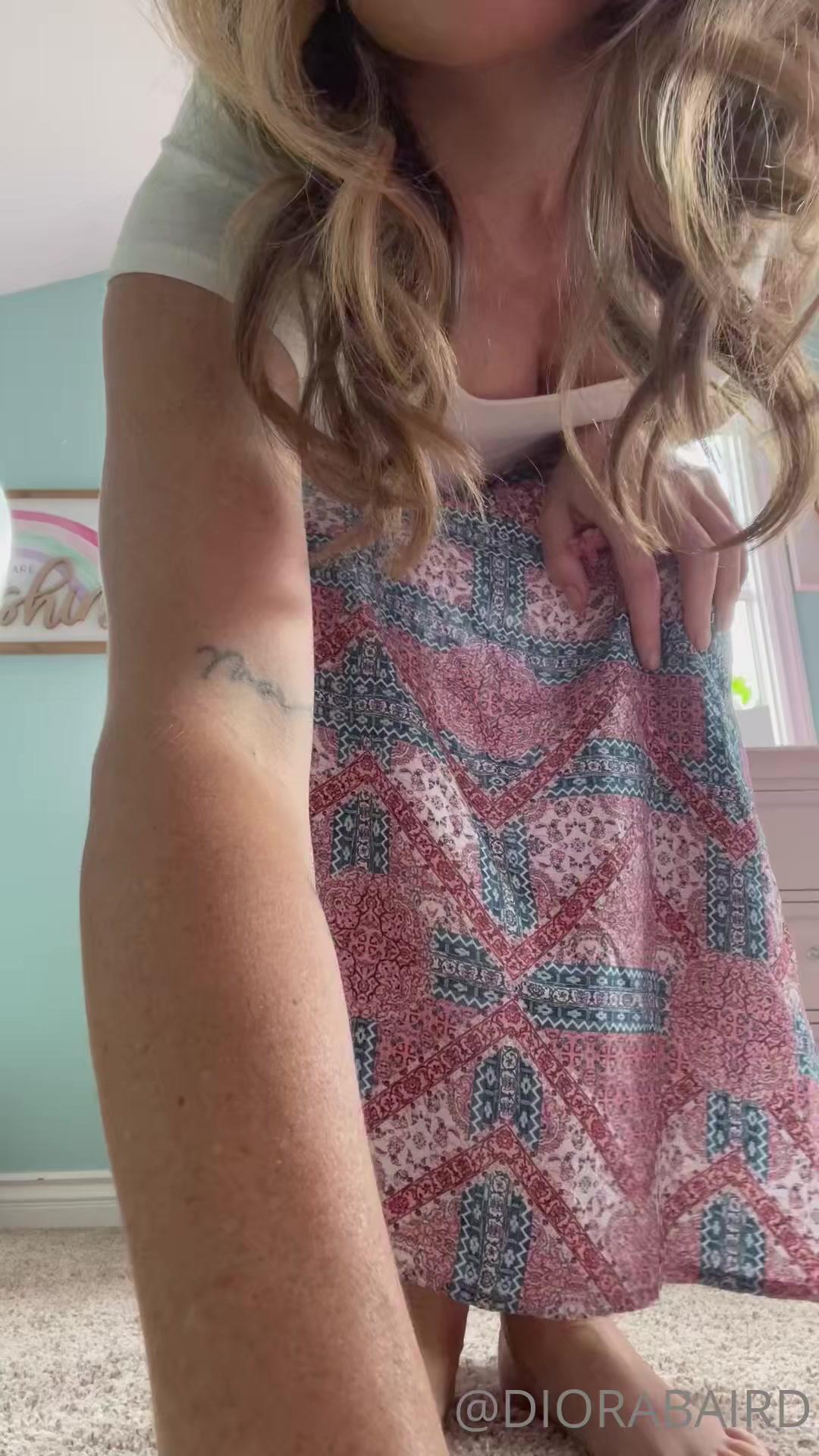 diora baird nude dress strip tease onlyfans video leaked