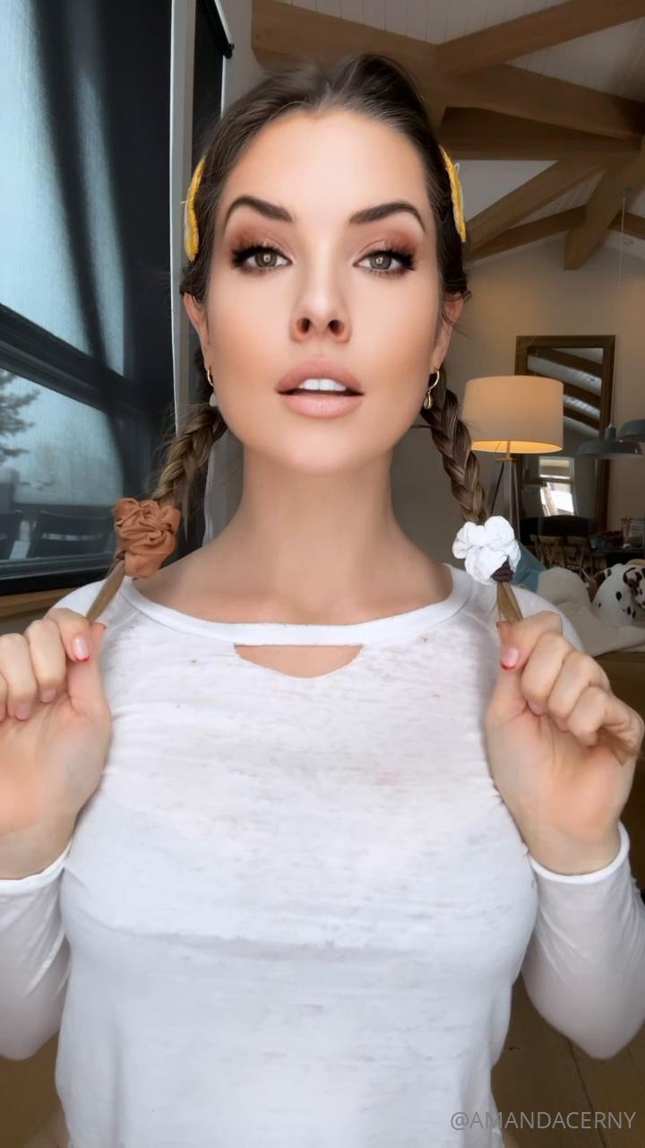 amanda cerny lingerie thong striptease onlyfans video leaked